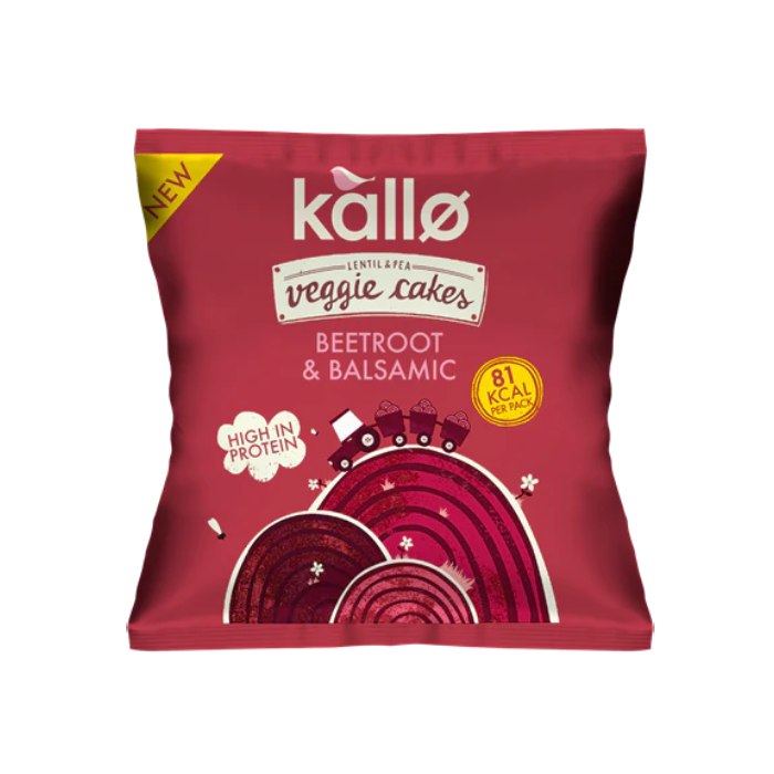 Kallo Foods - Beetroot & Balsamic Veggie Cakes Snack Pack, 22g