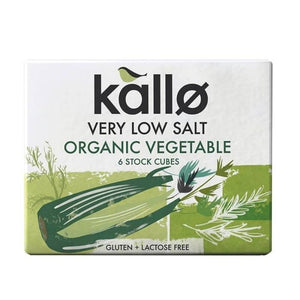 Kallo - Organic Low Salt Vegetable Stock Cubes, 6x11g