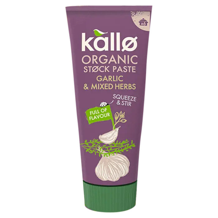 Kallo Foods - Organic Stock Paste - Garlic, 10-Pack