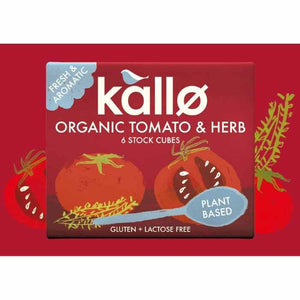 Kallo - Organic Tomato & Herb Stock Cubes, 6x11g | Multiple Options