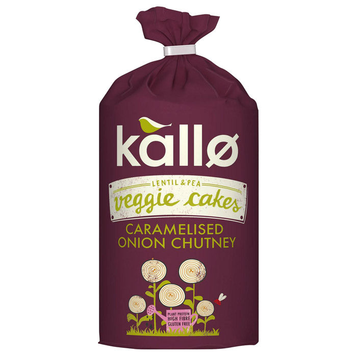 Kallo Foods - Veggie Cakes - Tomato Salsa - Caramelised Onion Chutney, 122g 
