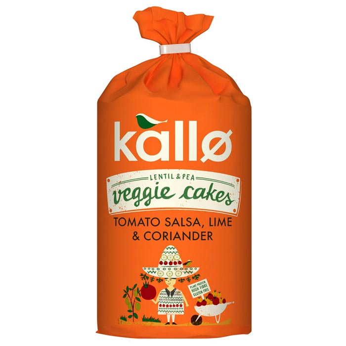 Kallo Foods - Veggie Cakes - Tomato Salsa - Lime & Coriander, 122g 