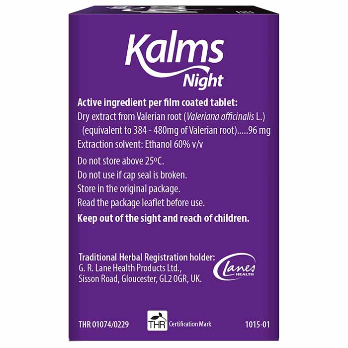 Kalms - Night Traditional Relief Sleep Disturbances, 50 Tablets