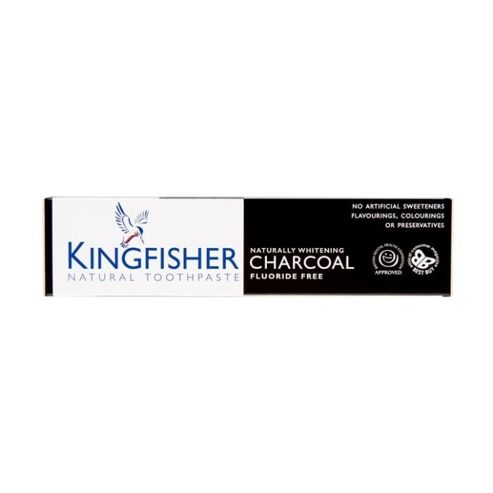 Kingfisher - Naturally Whitening Charcoal Toothpaste, 100ml - front