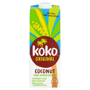 Koko - Dairy-Free Original Coconut Milk & Calcium, 1L | Pack of 12