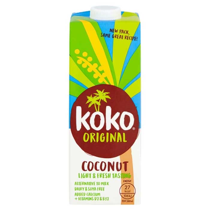 Koko - Dairy-Free Original Coconut Milk & Calcium, 1L  Pack of 12