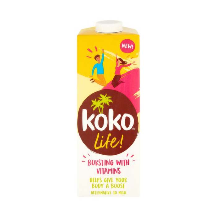 Koko - Life Coconut UHT Alt to Milk Nutritionally Enhanced, 1L  Pack of 6