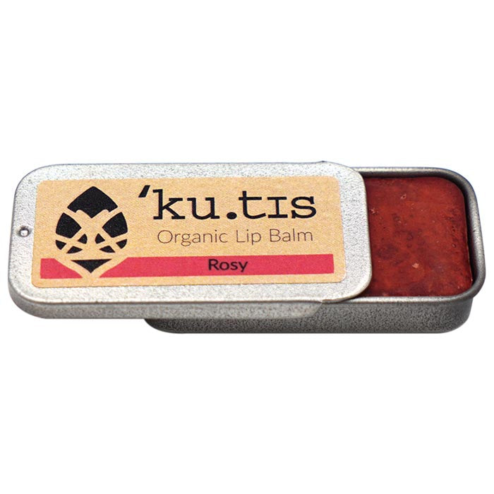 Kutis - Organic Natural Lip Balm - Tinted Rosy Lips - Vanilla Scented, 8g