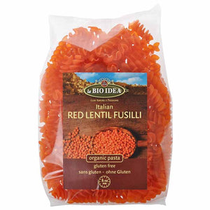 La Bio Idea - Organic Red Lentil Fusilli Pasta, 250g