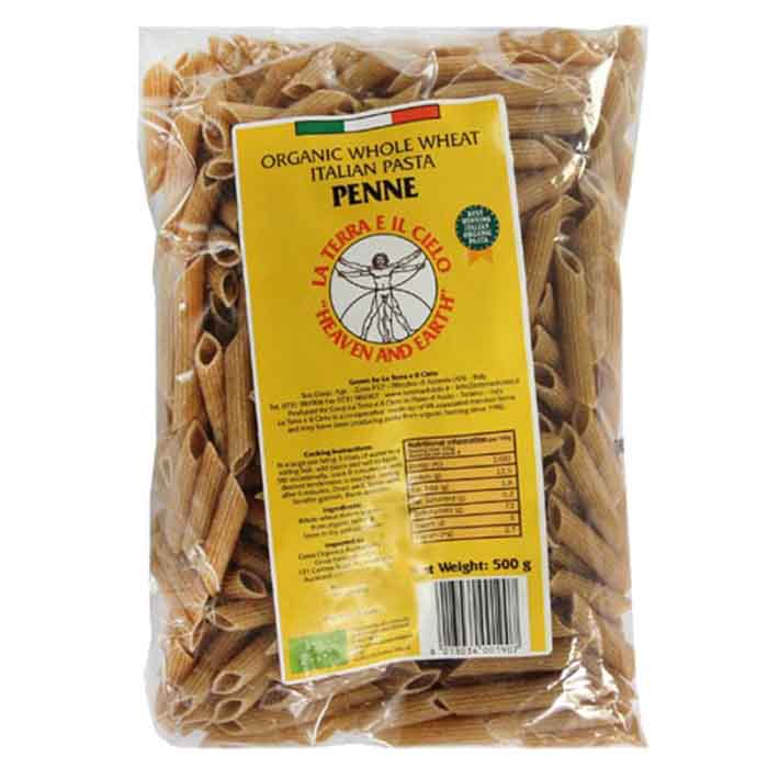 La Terra - Organic Wholewheat Penne, 500g