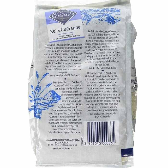 Le Paludier - Celtic Sea Salt - Nutritional Info