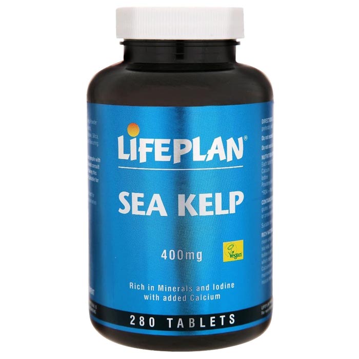 Lifeplan - Sea Kelp 400mg Norwegian, 280 Tablets – PlantX UK