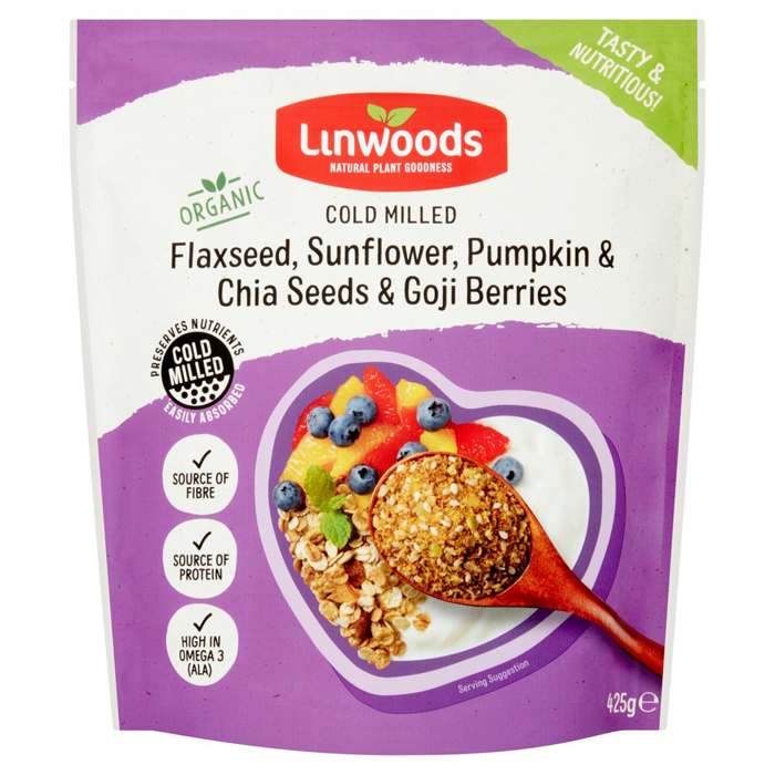 Linwoods - Organic Flax, Sunflower, Pumpkin, Chia Seeds & Goji Berry, 425g