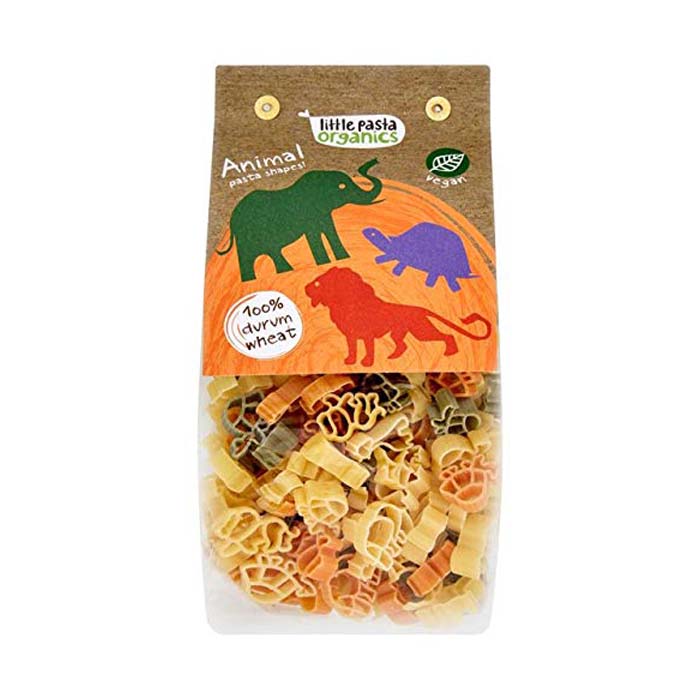 Little Pasta Organics - Animal Shaped Pasta - Spinach & Tomato, 250g