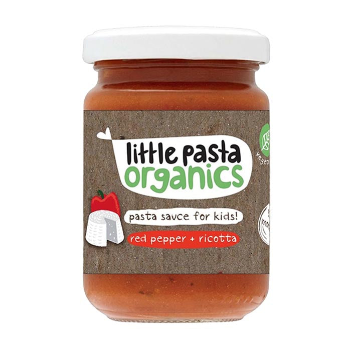 Little Pasta Organics - Free-From Pasta Sauce for Kids - Red Pepper & Ricotta, 130g