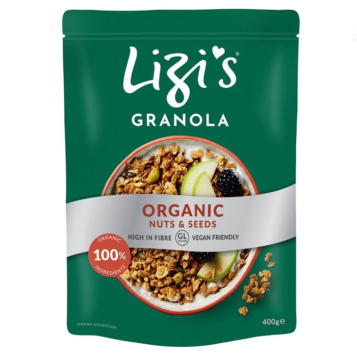 Lizi's Granola - Organic Nuts and Seeds Granola, 400g