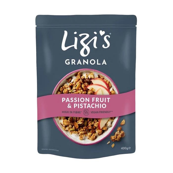 Lizi's Granola - Passion Fruit & Pistachio Granola, 400g
