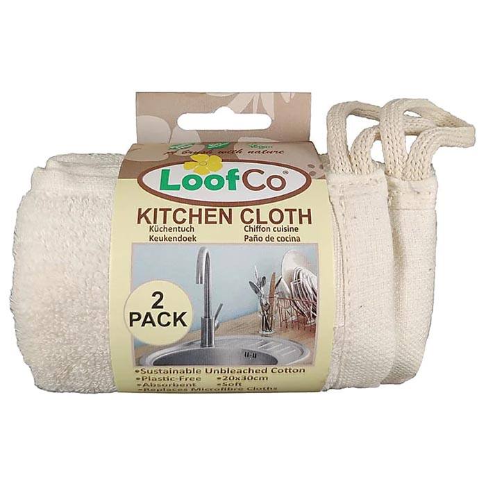 LoofCo - Loofa Kitchen Cloth, 2-Pack