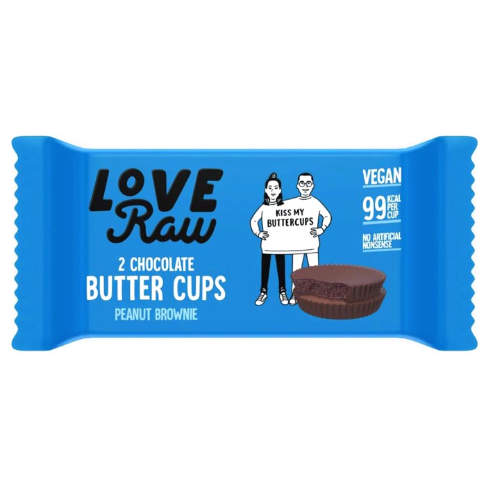 Love Raw - Butter Cups Peanut Brownie 1-Pack, 34g