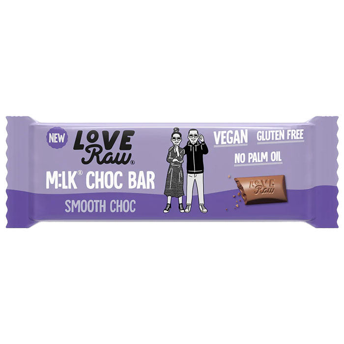 LoveRaw - Mlk Choc Bar - Smooth (1 Bar), 30g