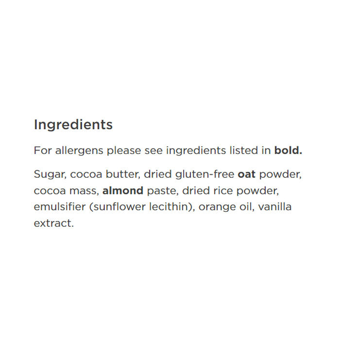 LoveRaw - Mlk Choc Bar Organge (20 Bars)- Smooth (1 Bar), 30g - back