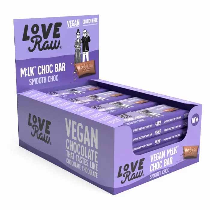 LoveRaw - Mlk Choc BarSmooth (20 Bars)- Smooth (1 Bar), 30g