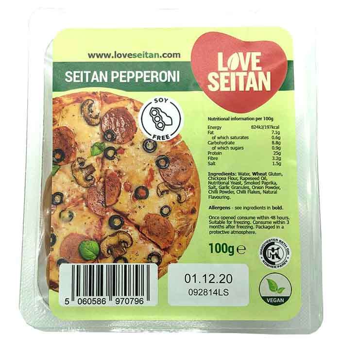 Love Seitan - Seitan Pepperoni Slices, 100g