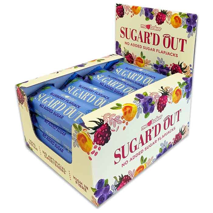 Ma Baker - Sugar'd Out Blueberry Flapjack, 50g  Pack of 16