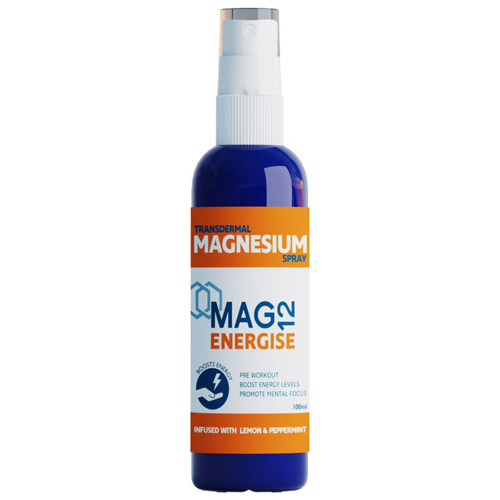Mag12 - Transdermal Magnesium Sprays - Energise with Lemon & Peppermint, 100ml