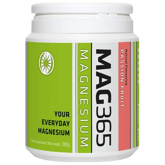 Mag365 - Magnesium Food Supplement (Passion Fruit), 300g