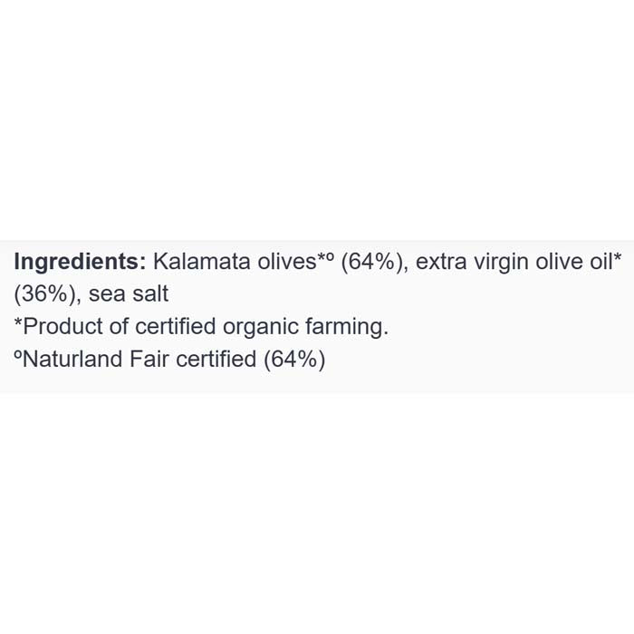 Mani - Organic Kalamata Olives In Extra Virgin Olive Oil, 280g - back