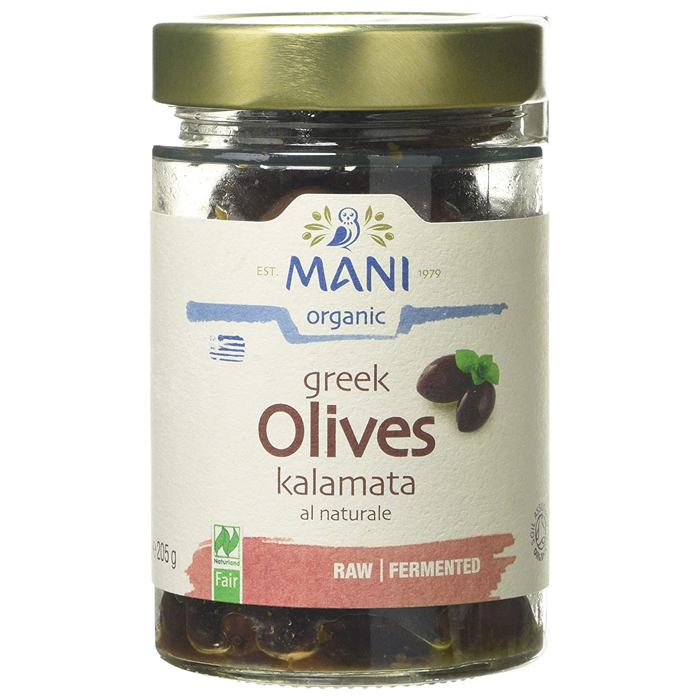 Mani - Organic Kalamata Olives al Naturale, 205g