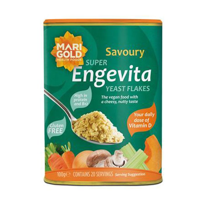 Marigold - Engevita Nutritional Yeast Flakes  Savoury Super Engevita (Green - 100g)