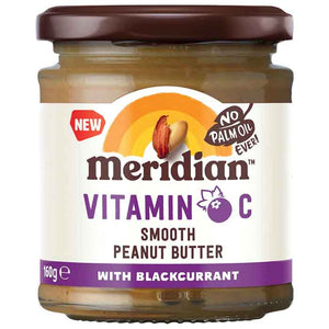 Meridian - Vit C Smooth Peanut Butter with Blackcurrant, 160g