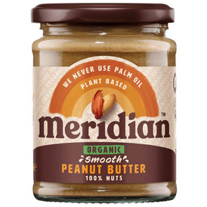 Meridian Foods - Organic Peanut Butter 100% Nuts | Multiple Options