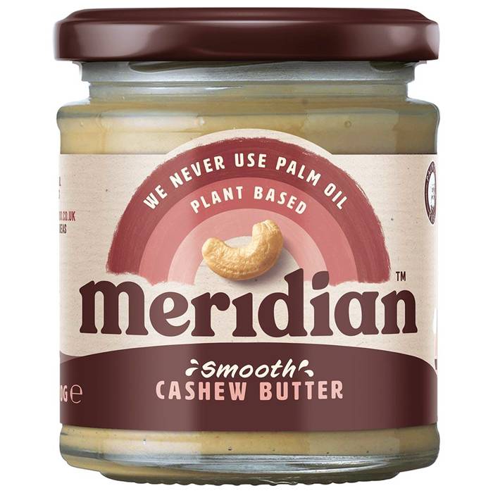 Meridian Foods - Smooth Cashew Butter 100% Nuts, 170g 