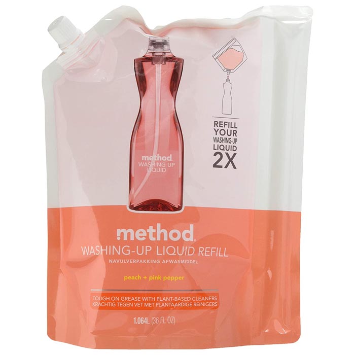 Method - Washing Up Liquid - Peach & Pink Pepper Refill (1.064L)
