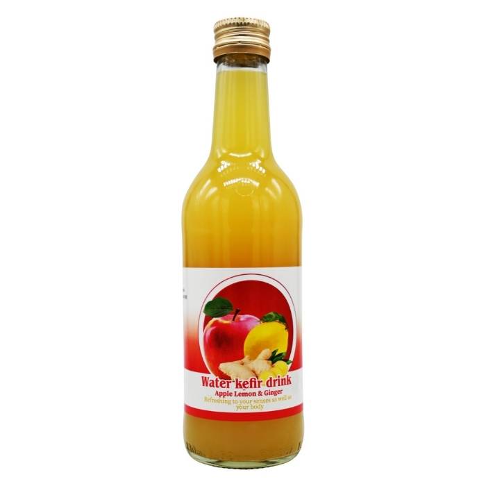 Mixture For Health - Water Kefir Drink Apple Lemon & Ginger, 330ml - front