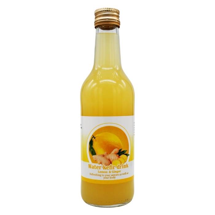 Mixture For Health - Water Kefir Drink Lemon & Ginger, 330ml - front
