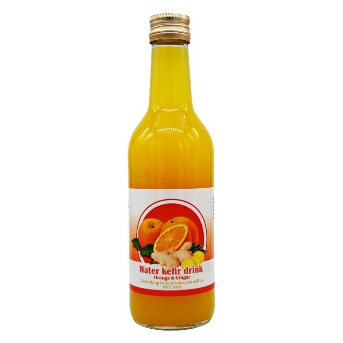 Mixture For Health - Water Kefir Drink Orange & Ginger, 330ml - front