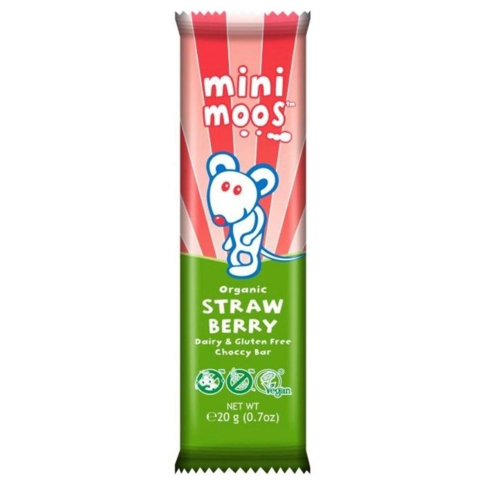 Moo Free - Mini Bar Strawberry, 20g - front