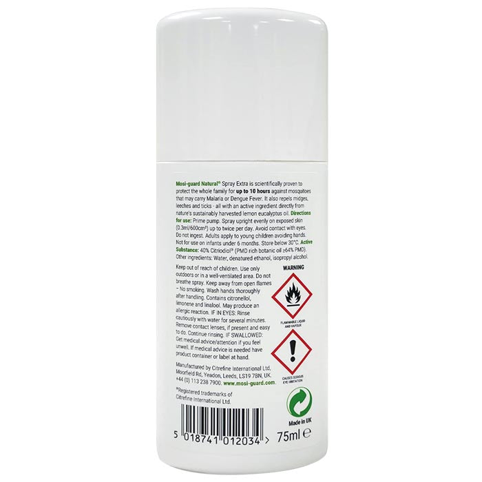 Mosi-Guard - Insect Repellent Extra Strength Lemon Eucalyptus, 75ml - Back