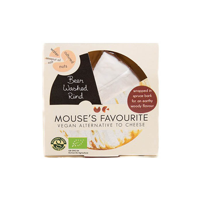 Mouse's Favourite - Beer-Washed Rind Vegan Cheese, 135g