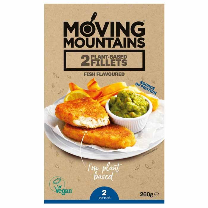 Moving Mountains® - Plant Based Fish Fillet, 130g (2 Pack)