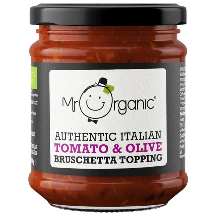 Mr Organic - Tomato & Olive Bruschetta Topping, 200g