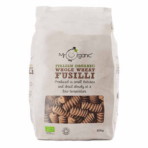 Mr Organic - Whole Wheat Fusilli, 500g