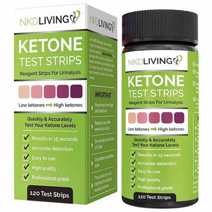 NKD Living - Ketone Test Strips, 120 Strips