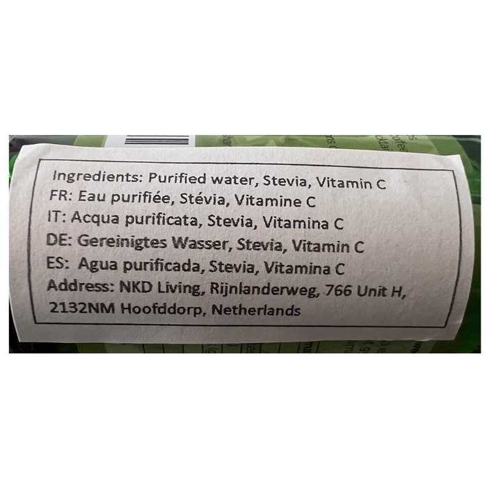 NKD Living - Stevia Liquid Pure, 50ml - back