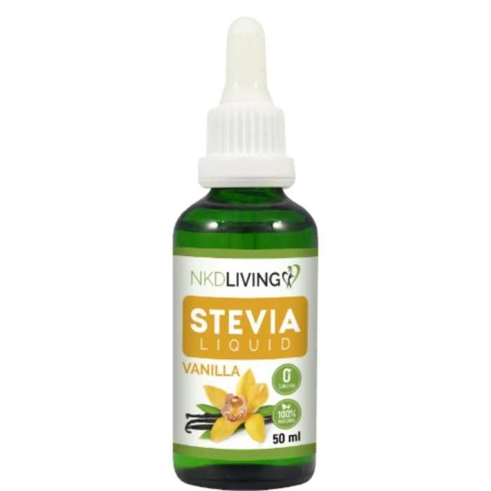 NKD Living - Stevia Liquid Vanilla, 50ml - front