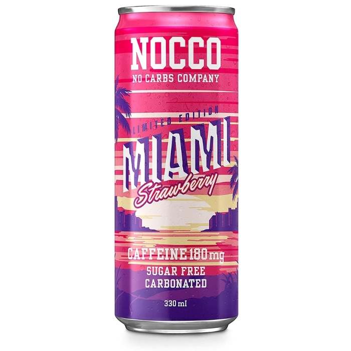 NOCCO-BCAAMiami Strawberry Energy Drinks_330ml - front